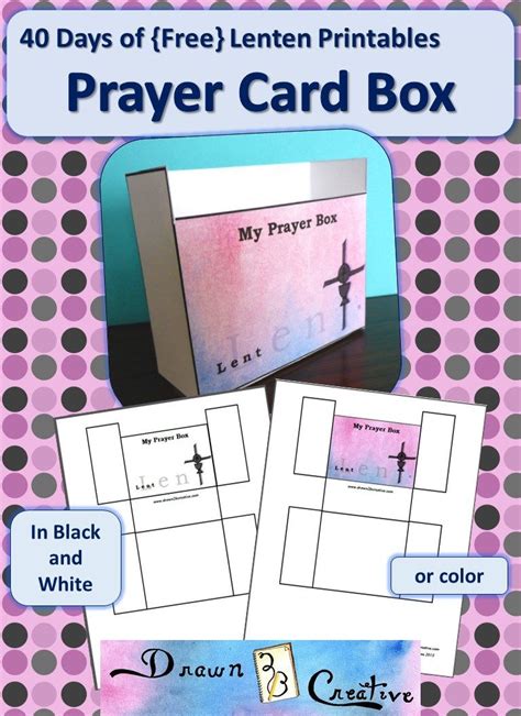 prayer box printable